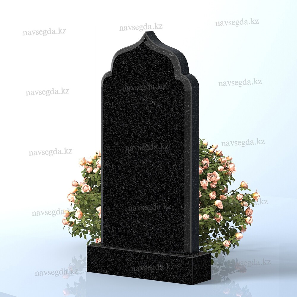 Производство Памятник вертикальный PV02, Габбро/Долерит, Черный, 80*40*7 в Алматы от надежной компании NAVSEGDA