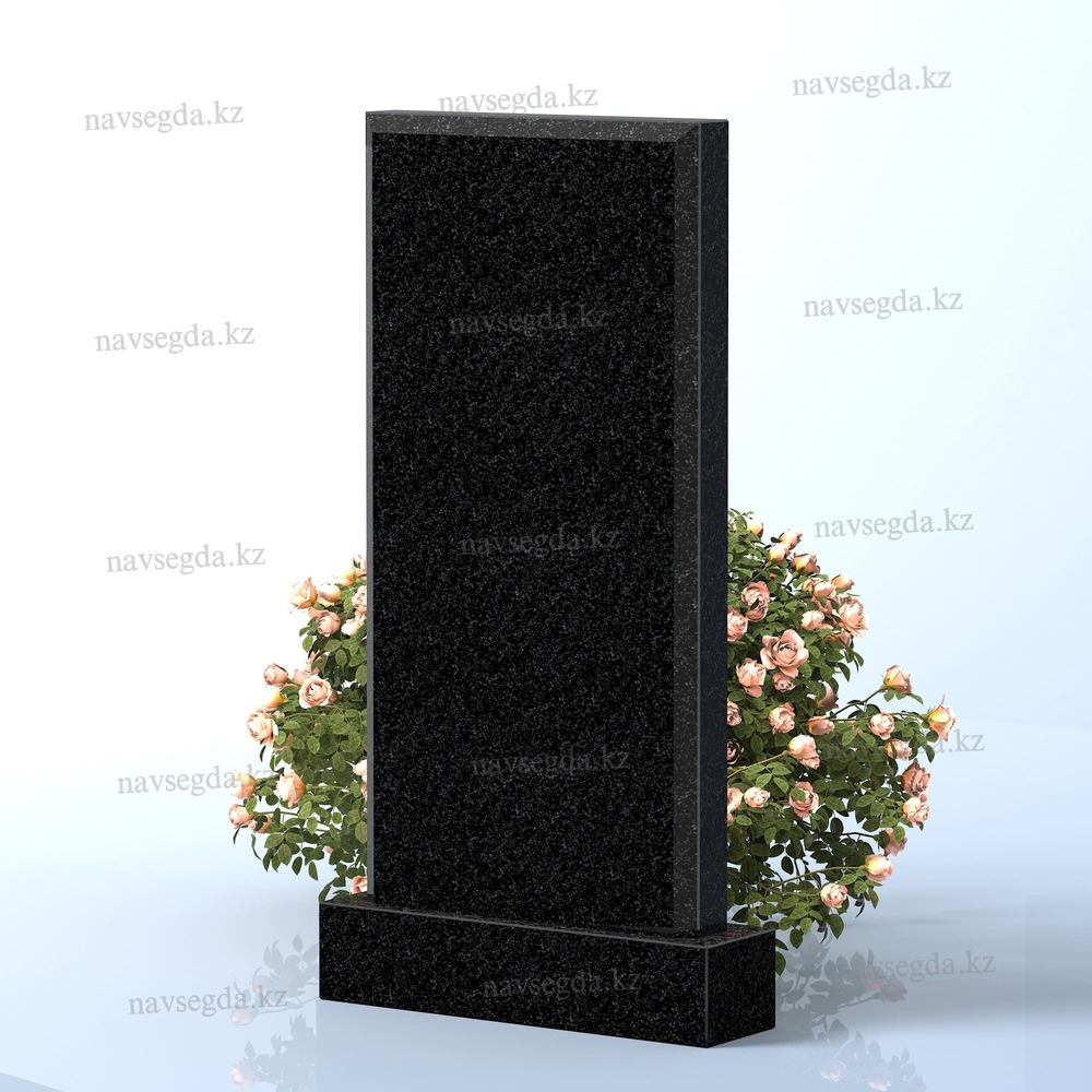 Производство Памятник вертикальный PV01, Габбро/Долерит, Черный, 80*40*7 в Алматы от надежной компании NAVSEGDA